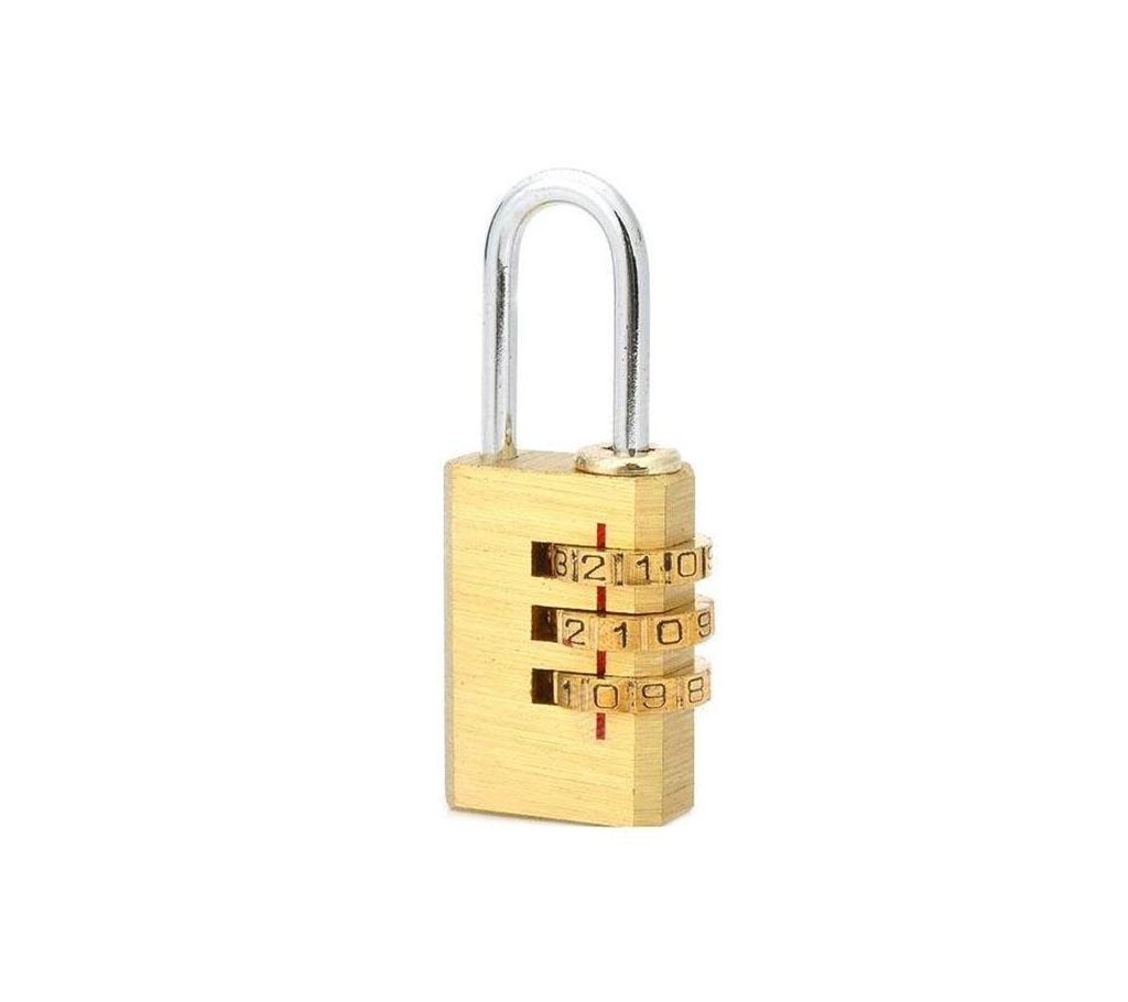 Reset-Able Combination Pad lock - Gold