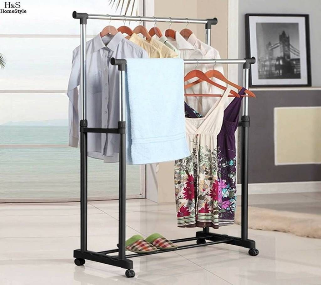 Double Pole Cloth Rack