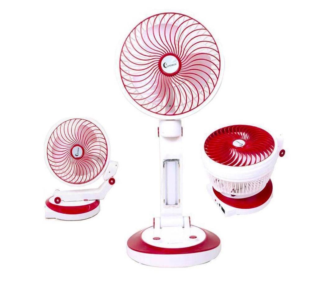 rechargeable LED light and fan 