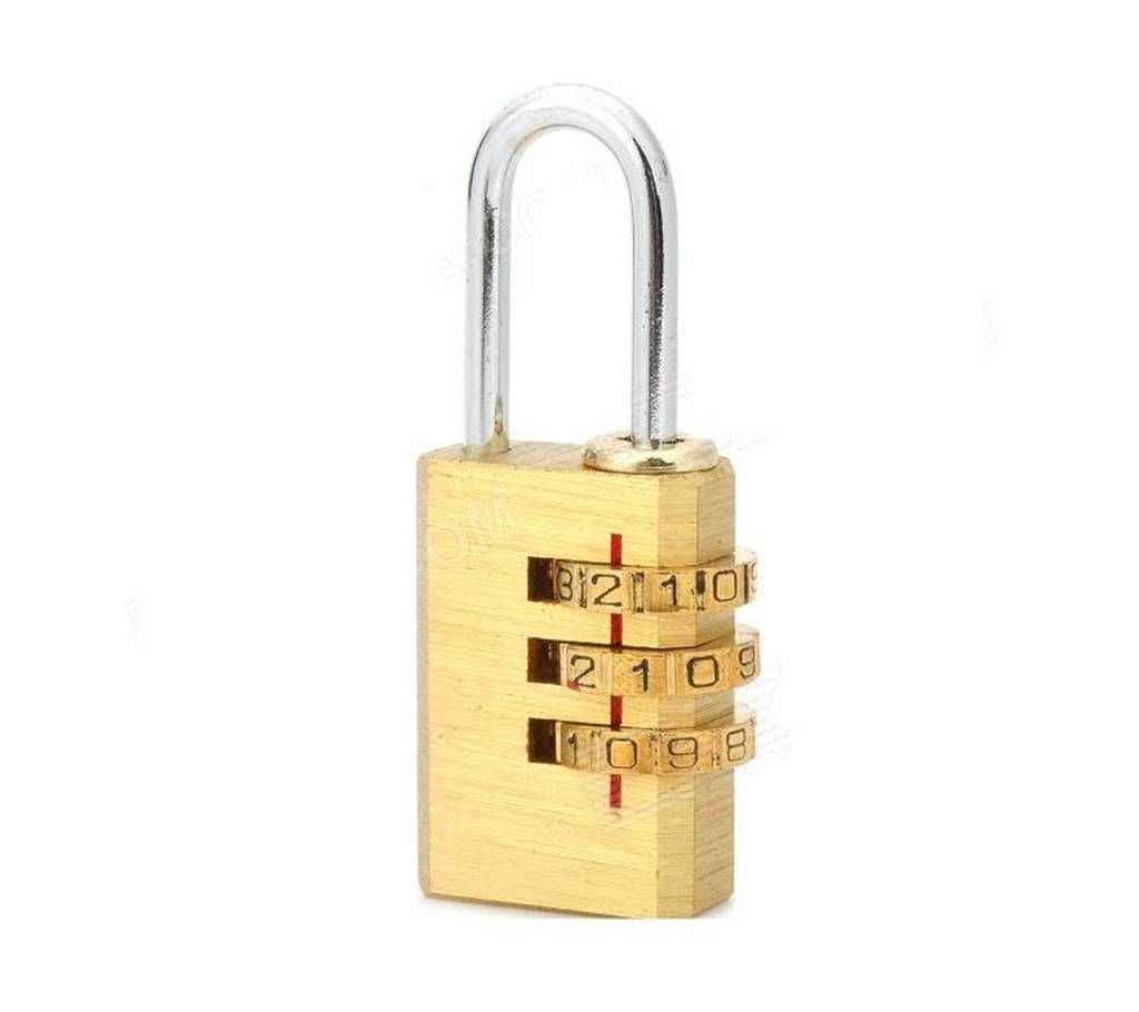 Reset-Able Combination Padlock - Gold