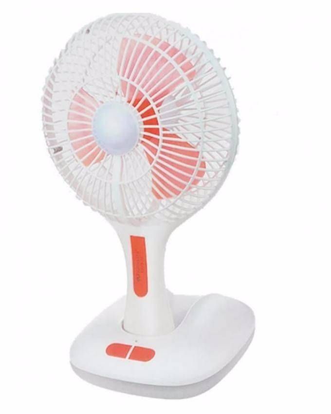 Rechargeable Foldable Table Fan With Light