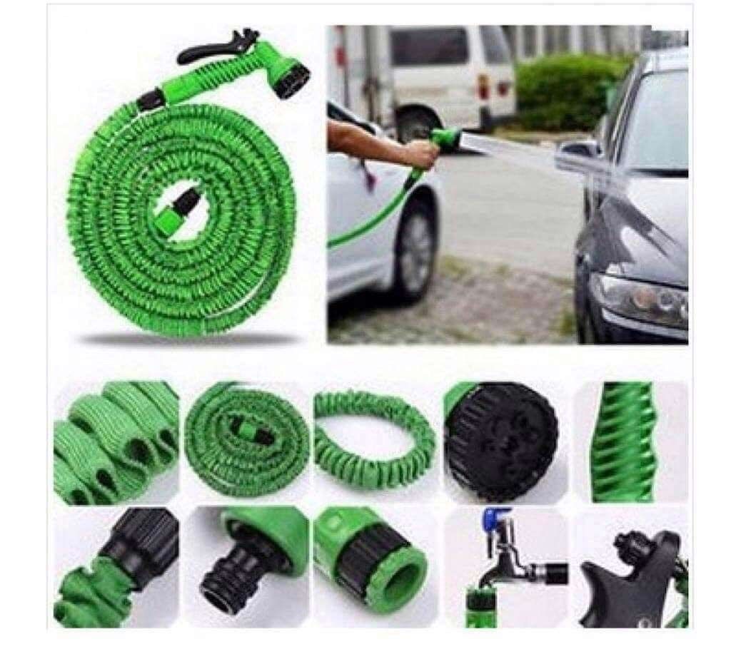 Magic Hose Pipe with Shower Gun -50 feet - Green