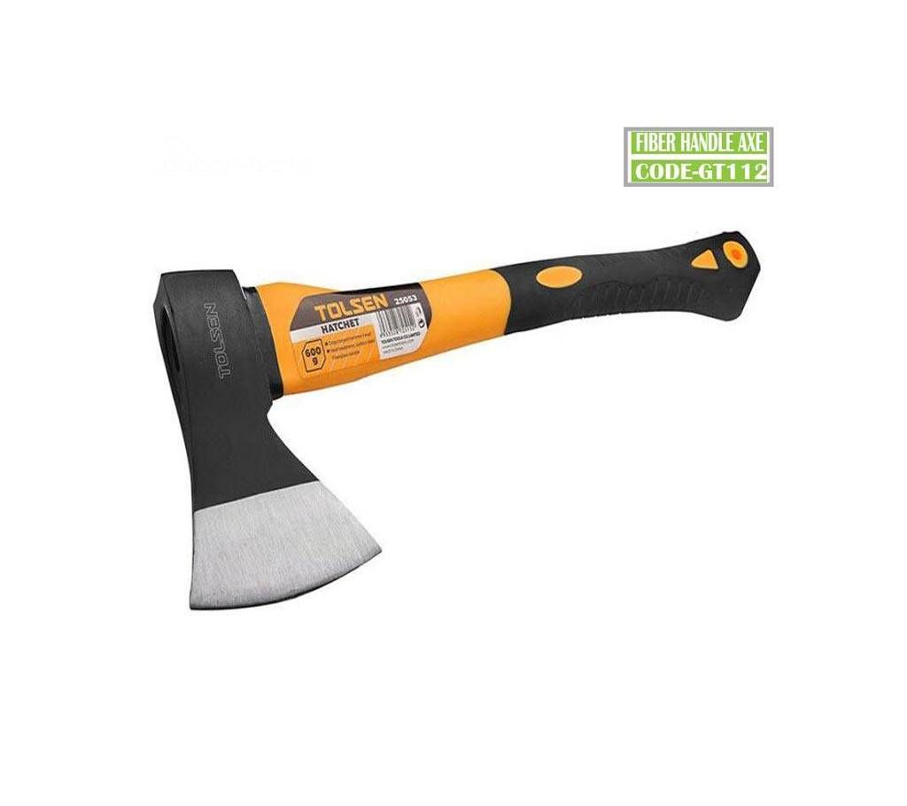 Orange Fiber Handle Axe
