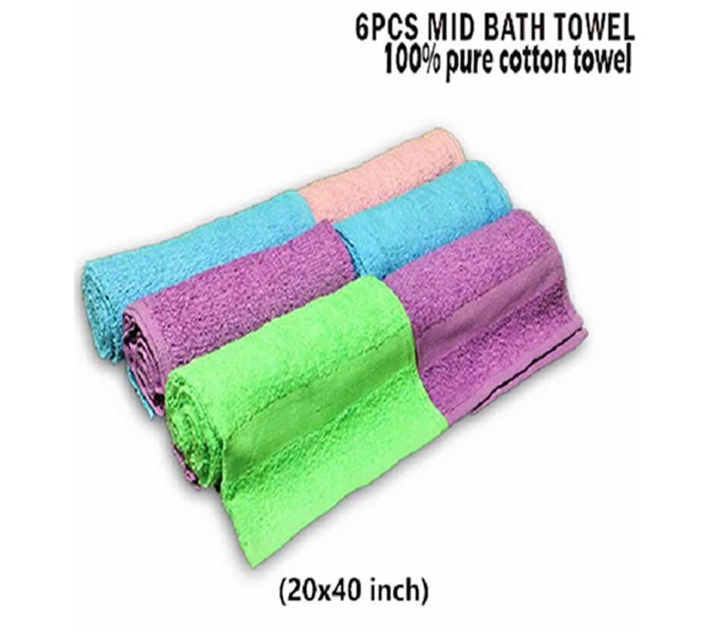 6pcs Bath towel Combo 1pcs kitchen free