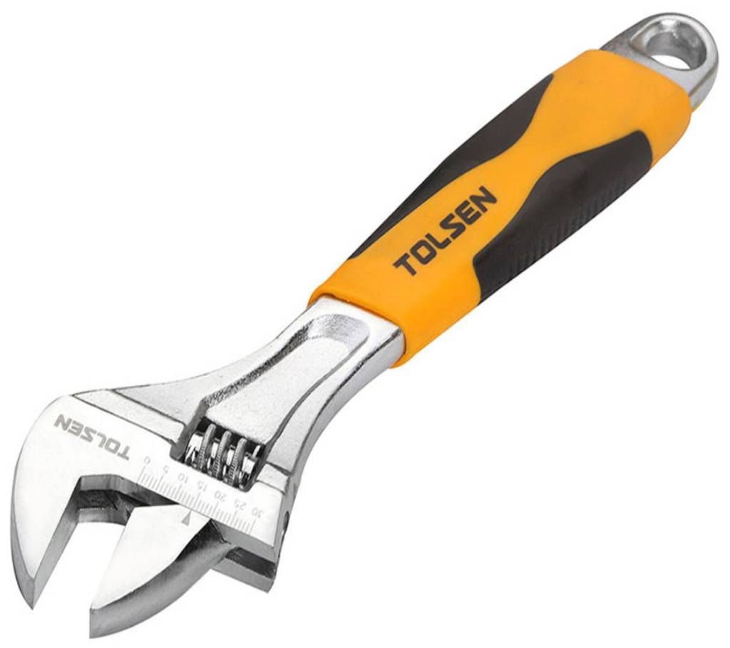 Tolsen Industrial Adjustable Wrench, 10inch (250mm)