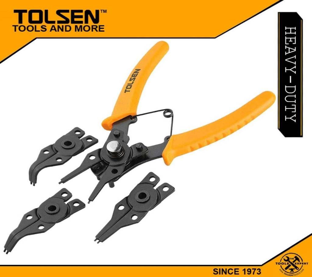 TOLSEN 4pcs Combination Circlip Plier Set (6") 10100