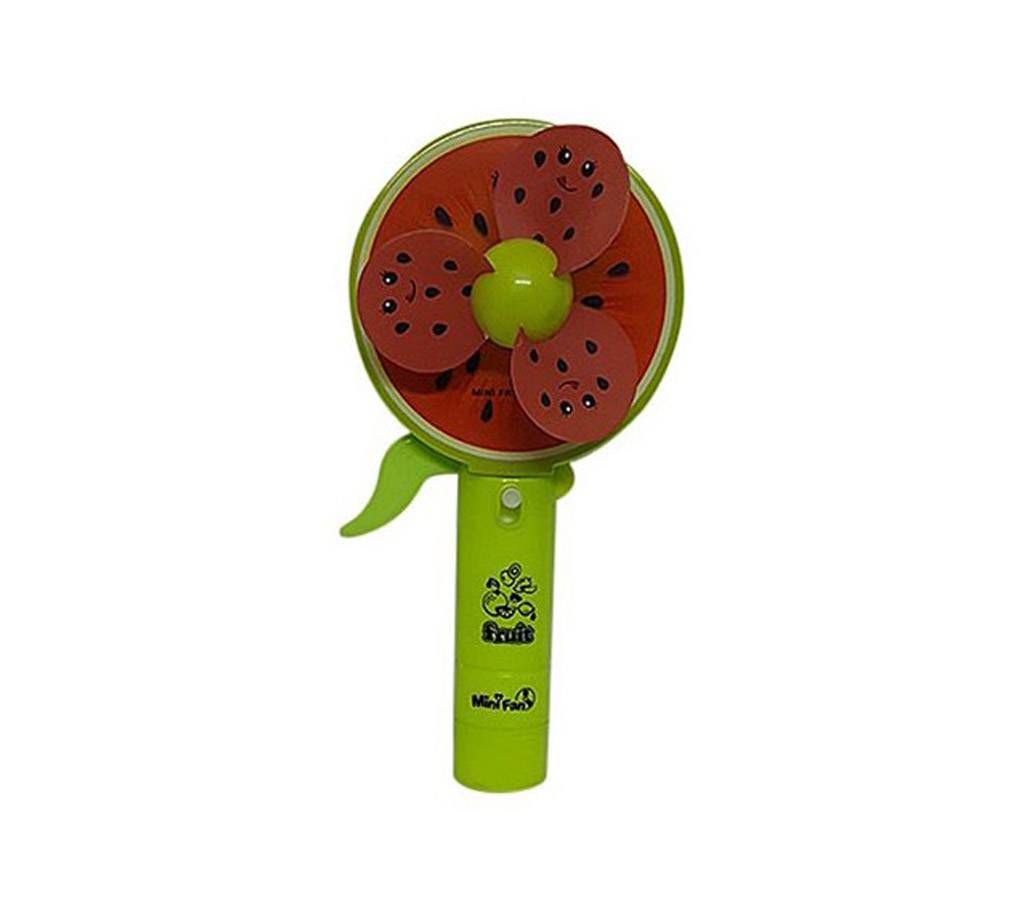 Water Melon Portable Pocket Fan - Green Hand Fan