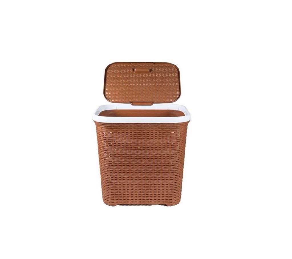 Cane Laundry Basket Medium Eagle Brown