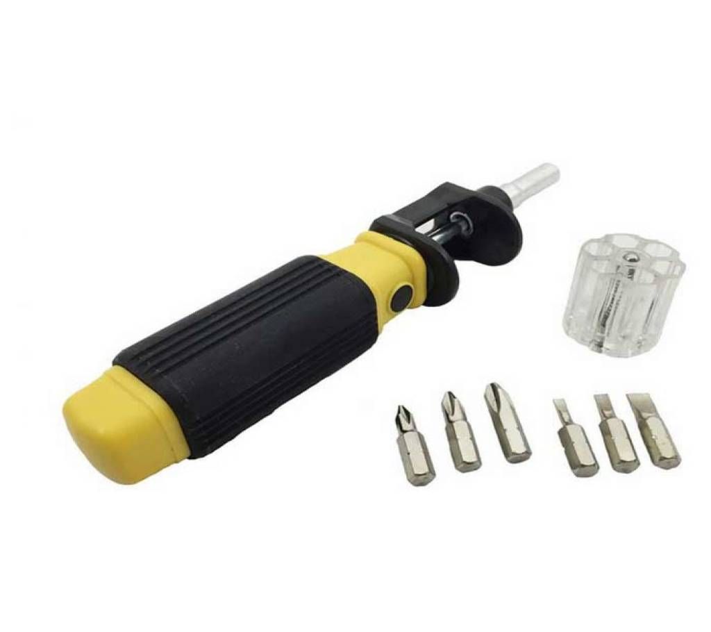 Magic Bit 360 All-in-one Screwdriver and Bit Set - Yellow