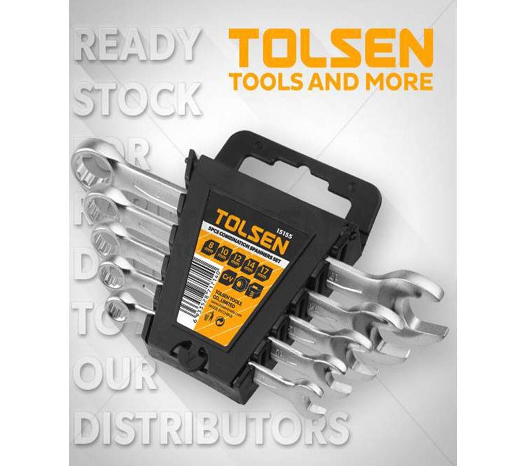 Tolsen 5 Pcs Combination Spanners Set