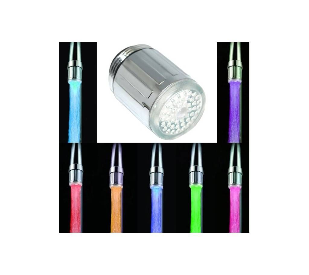 Intelligent water temperature led shower head