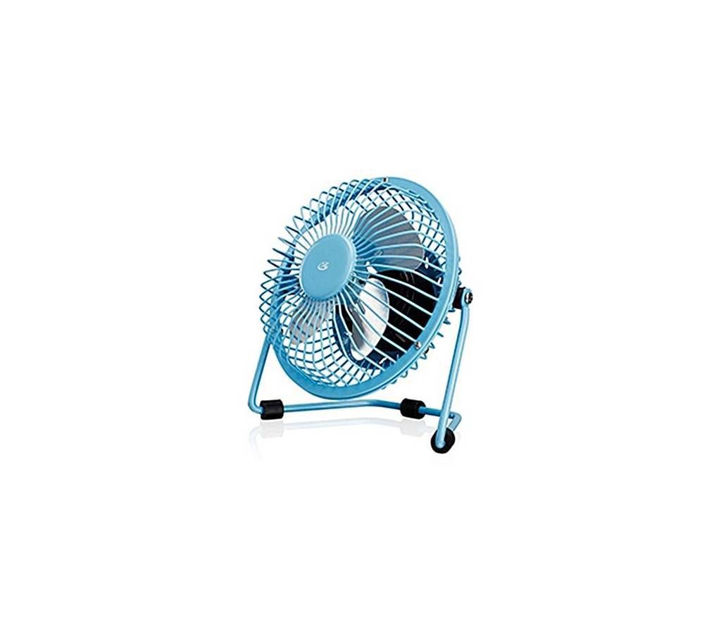 USB Powered Mini Desk Fan - Blue