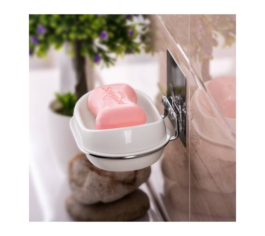 Soap Dish Plastic Adhesive Soap Holder