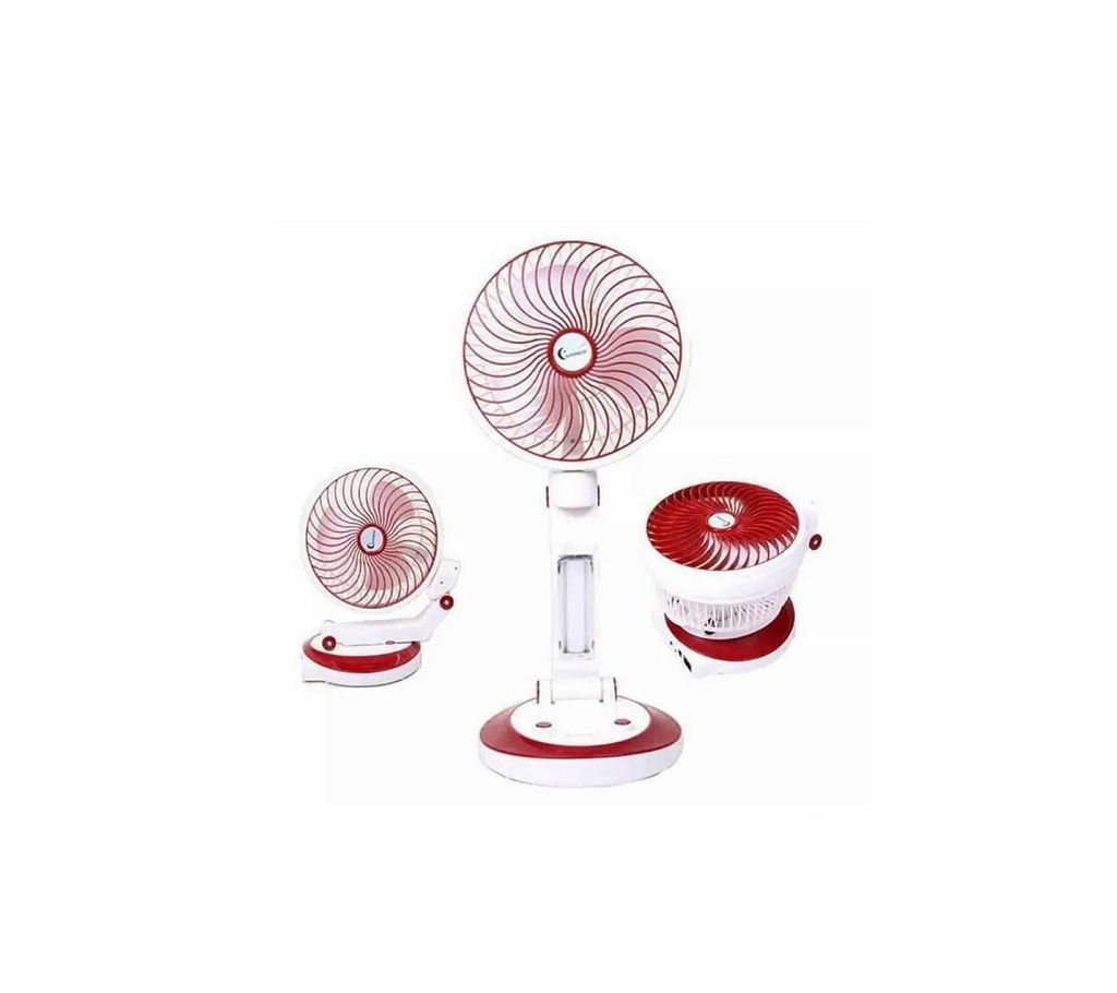 Rechargeable fan with led light (1 Pcs)