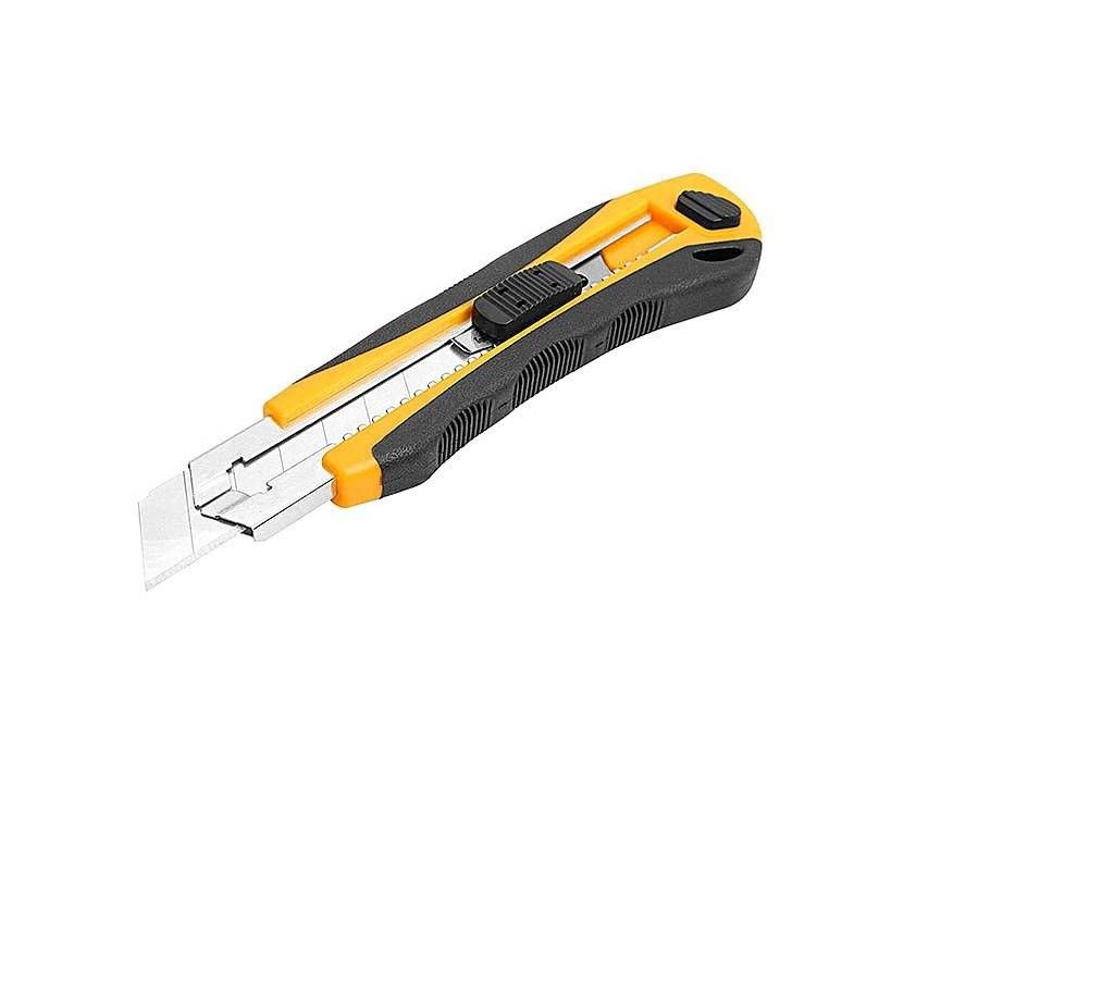 Tolsen Snap-Off Blade Knife - Black And Yellow