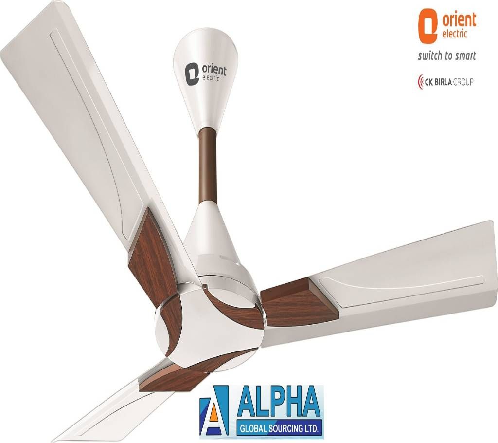 Wendy Pearl White Walnut Ceiling Fan 48’’