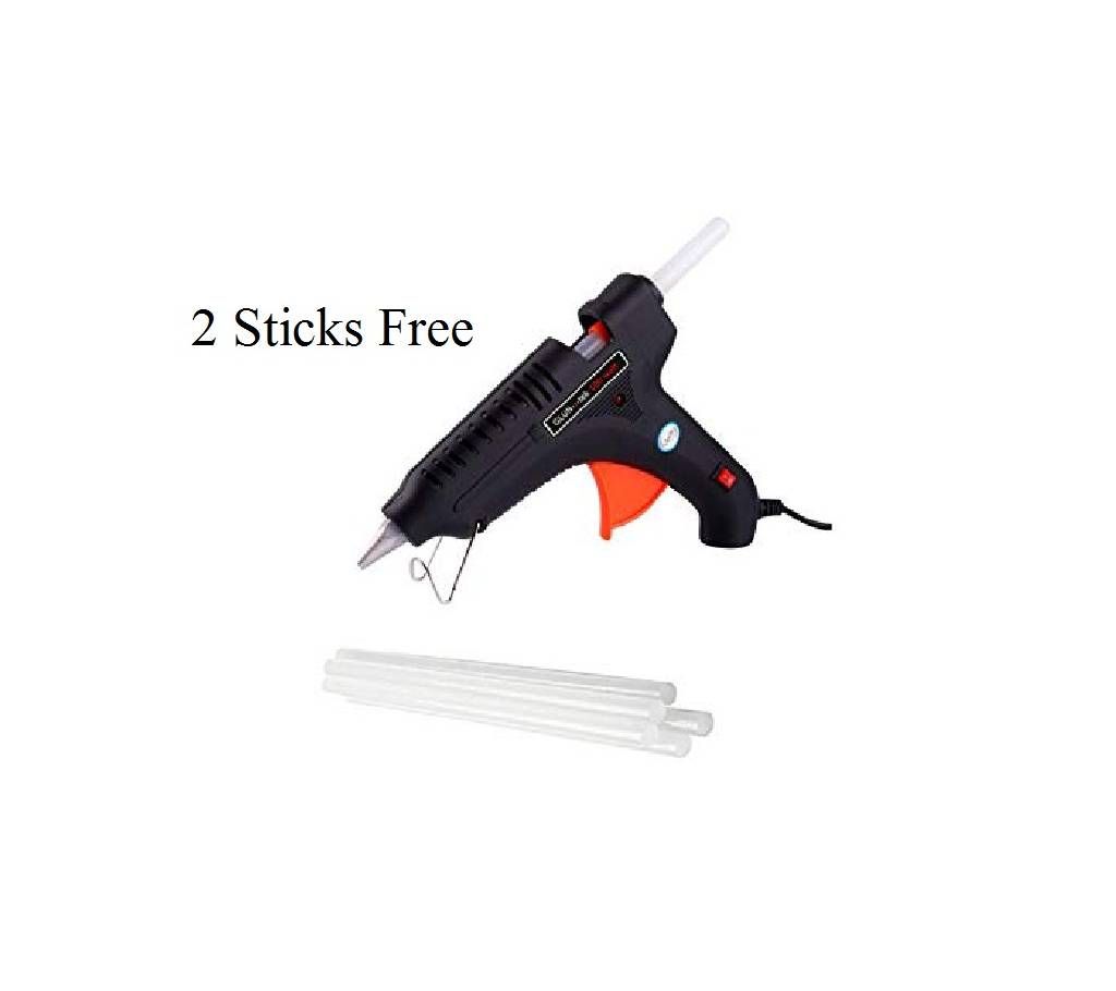 Hot Melt Glue Gun TG 8 (100 watts) with 2 stick free (Black)