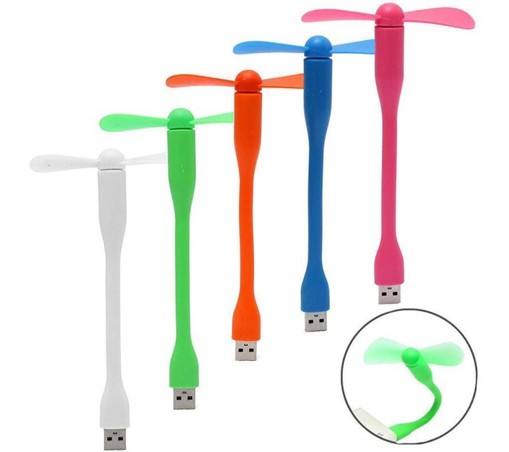 portable and flexible mini USB fan 1 piece