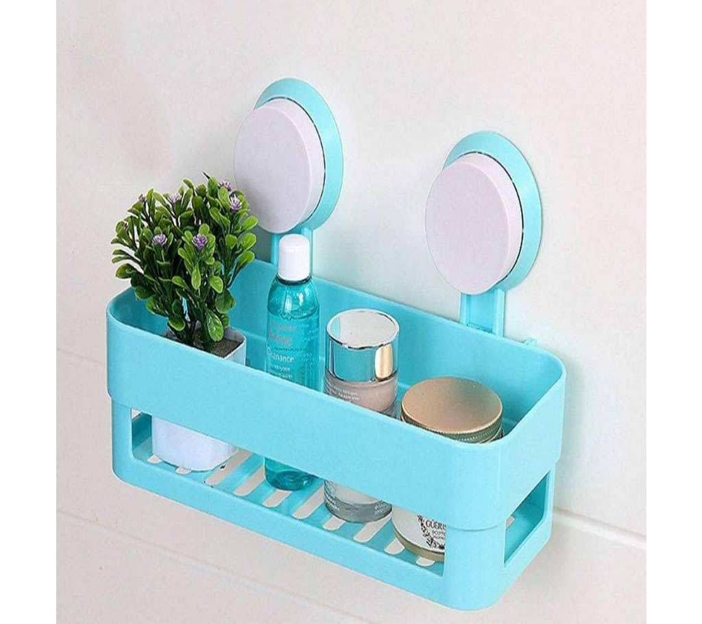 Plastic Bathroom Wall Corner Shelf Suction Cup Rack
