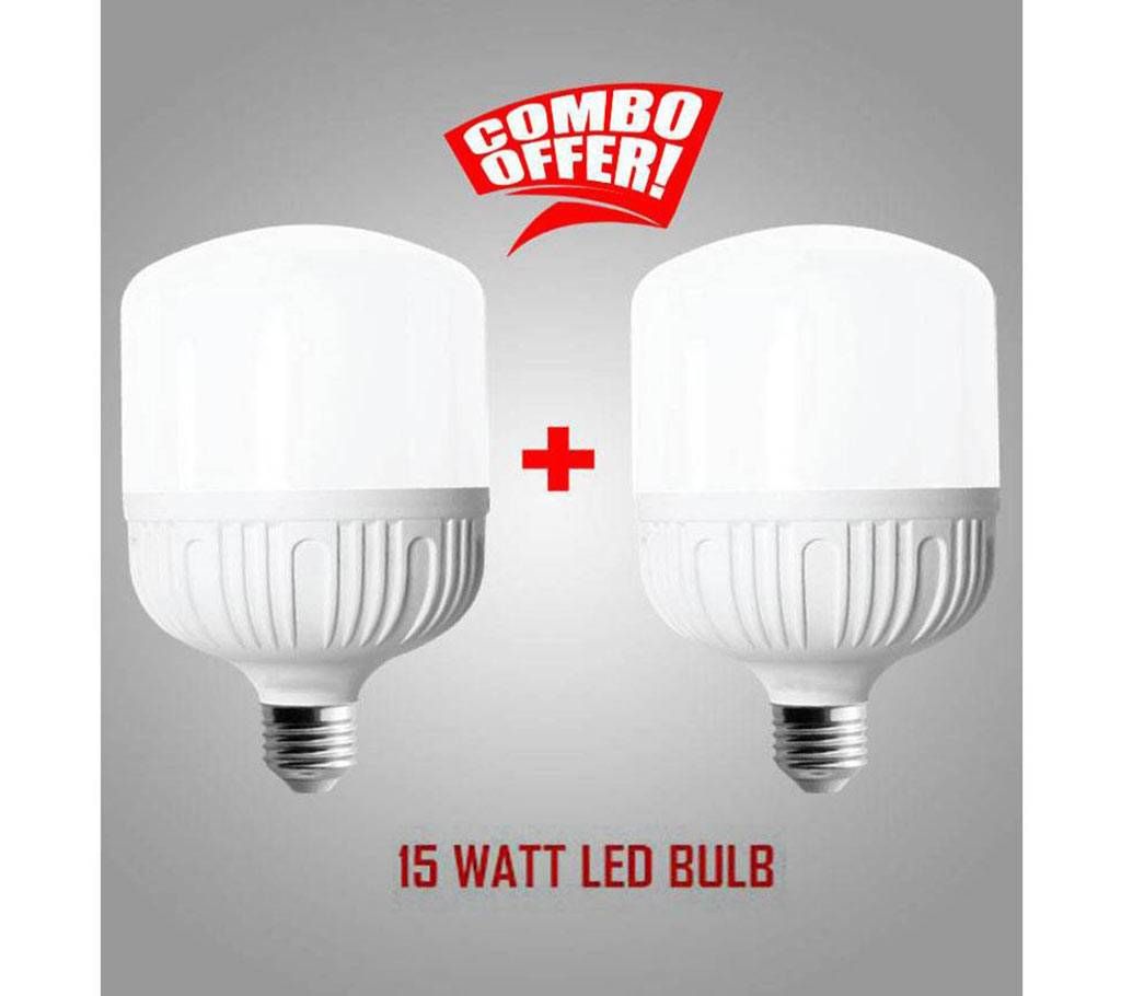 15 Watt LED Bulb Combo Offer-2pcs 