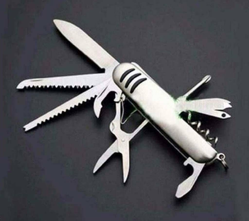 12 in 1 Multifunction Army Night (Silver)