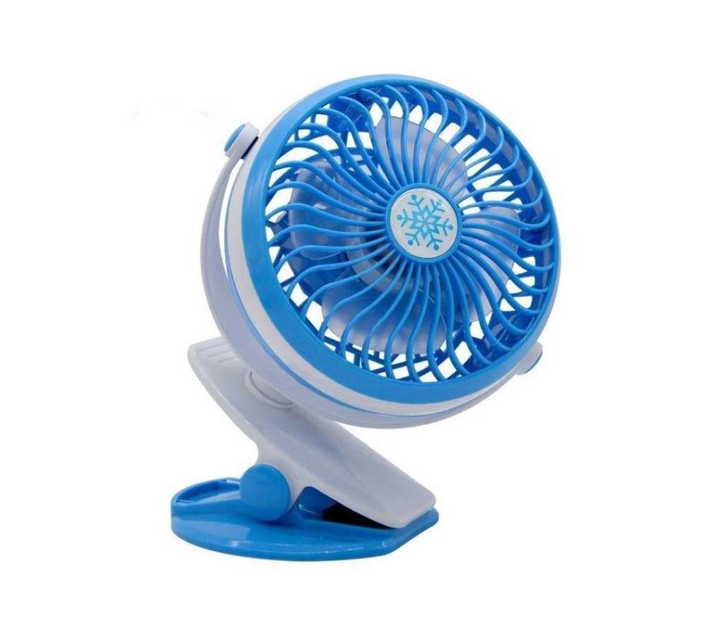 USB Mini Portable Round Fan For Computer - Blue st-10