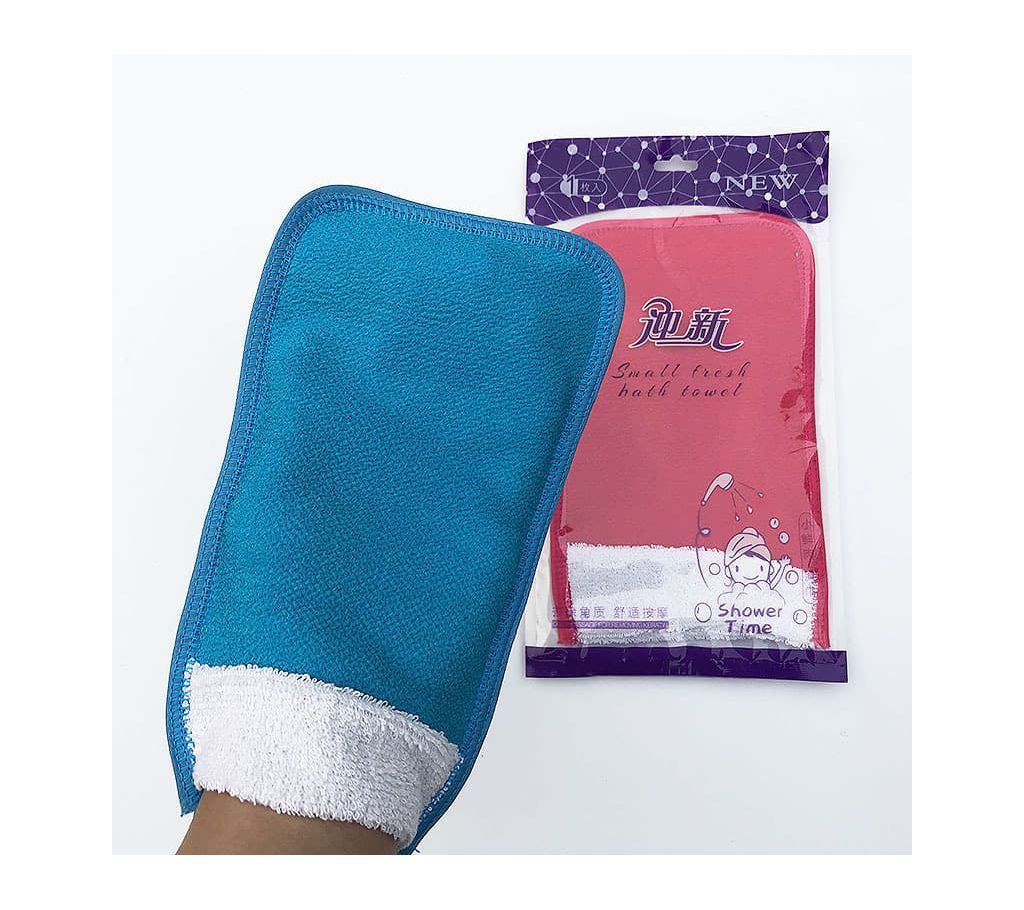 Exfoliating Bathing Gloves-Blue