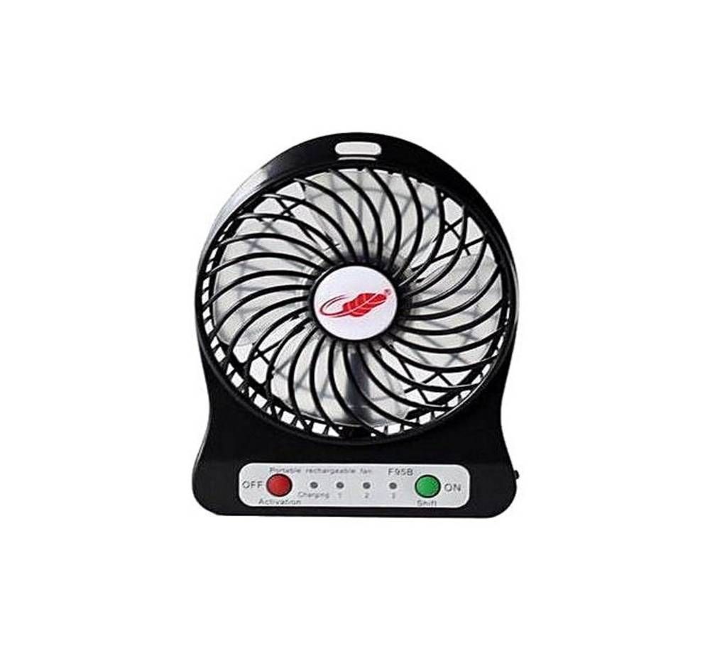 Portable Mini Rechargeable Fan - Black