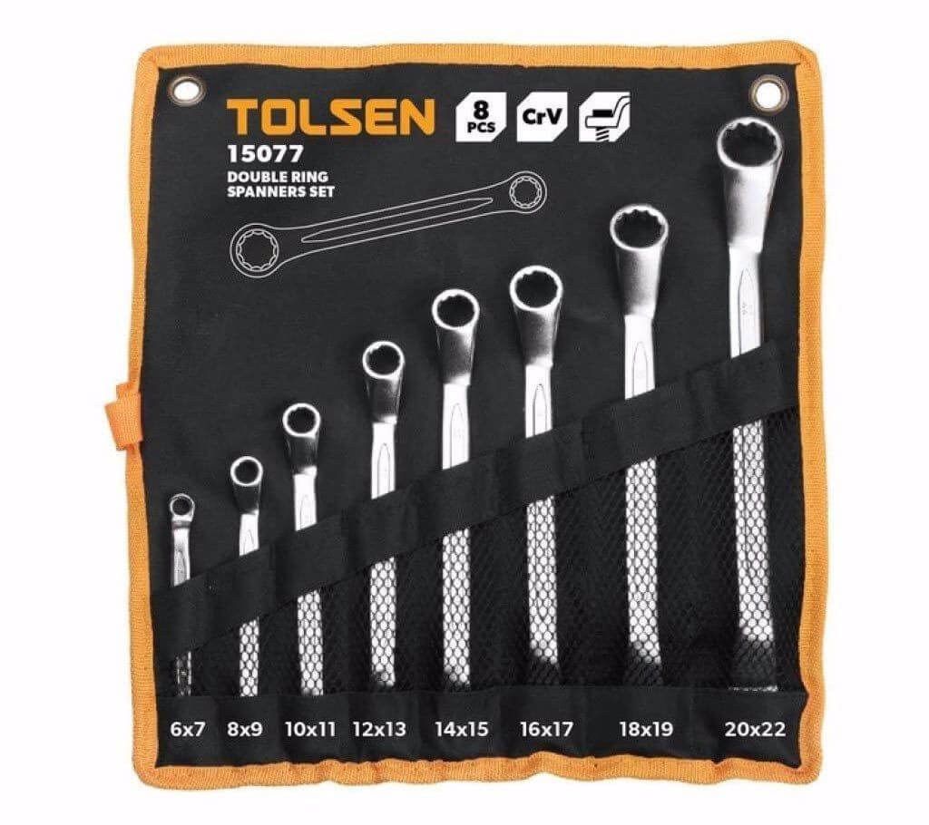 Tolsen 8 piece Double ring spanner set