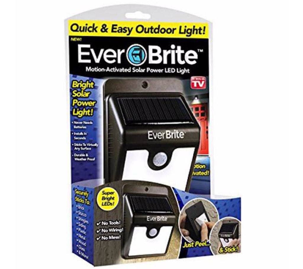 Motion activated solar power LED light