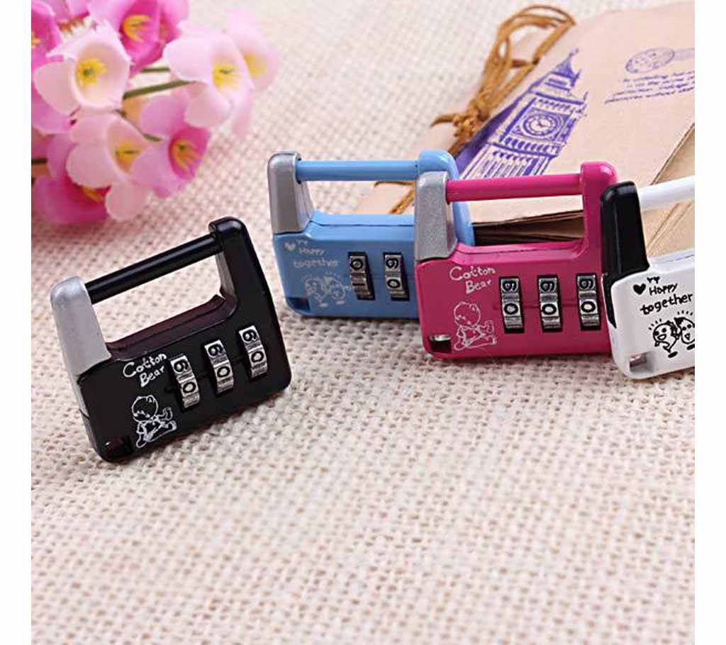 3 Digit Combination & Re-settable Password Lock - 1 Piece