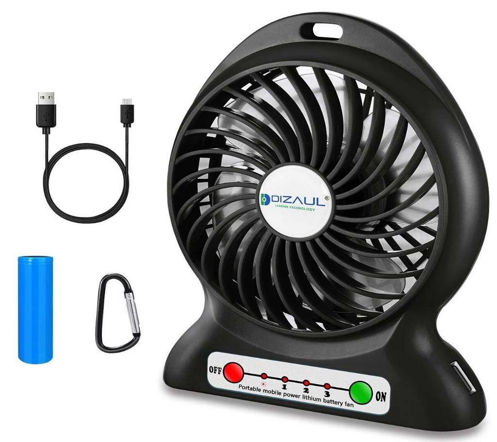 Mini USB Rechargeable Fan With Battery
