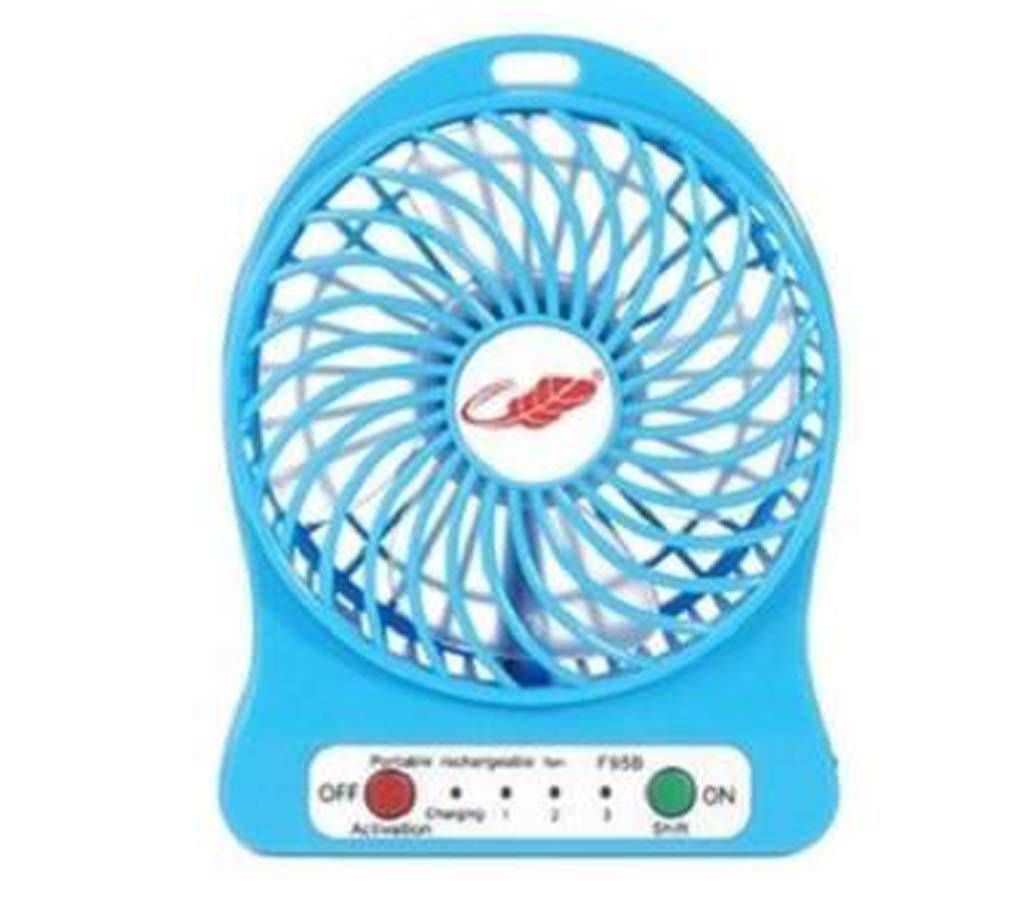 Portable Rechargeable Mini Fan - Blue
