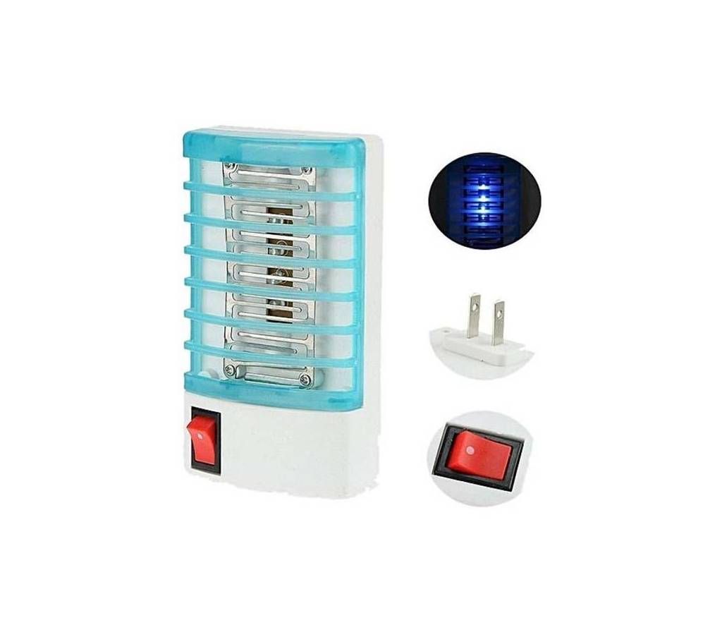 Electric Mosquito Killer Night Lamp - White and Cyan