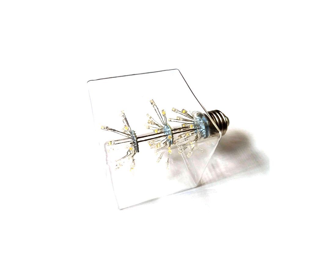Edison Bulb with Holder- Square