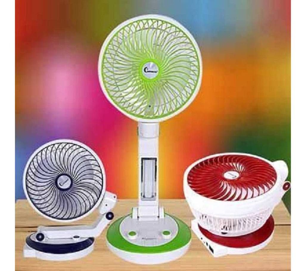 Rechargeable Fan and Light  Multicolor  72  HMS
