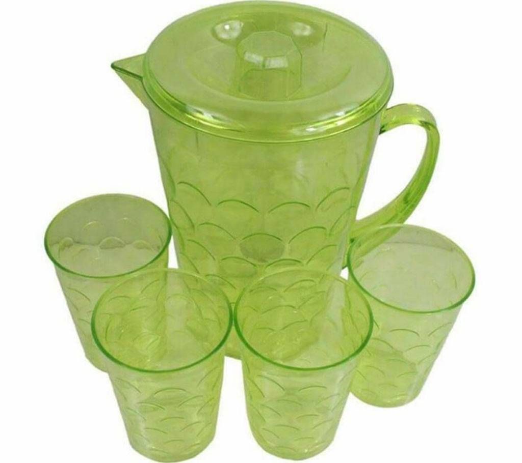 Jug With 4 pcs Glass Set