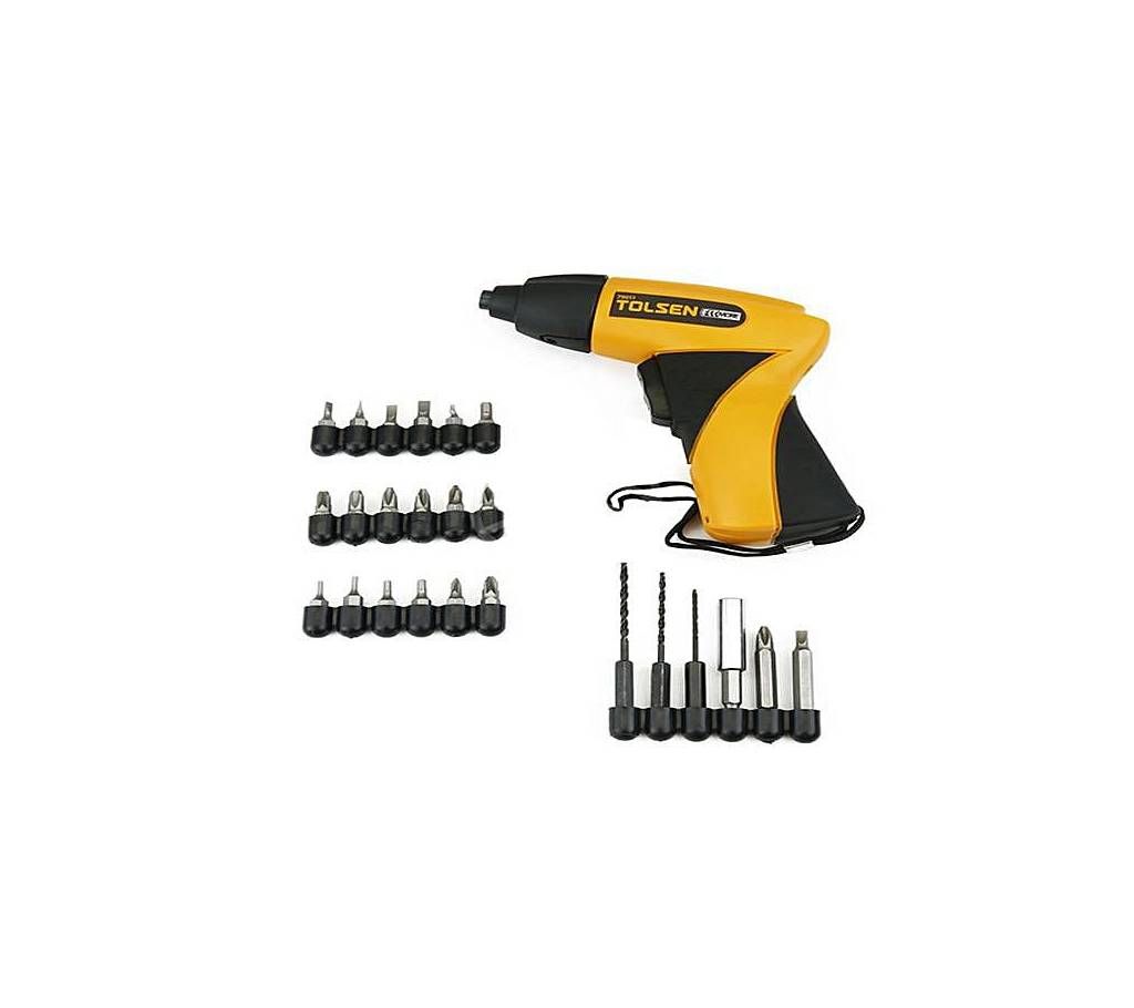 Tolsen Cordless Screwdriver Set with Drill Machin