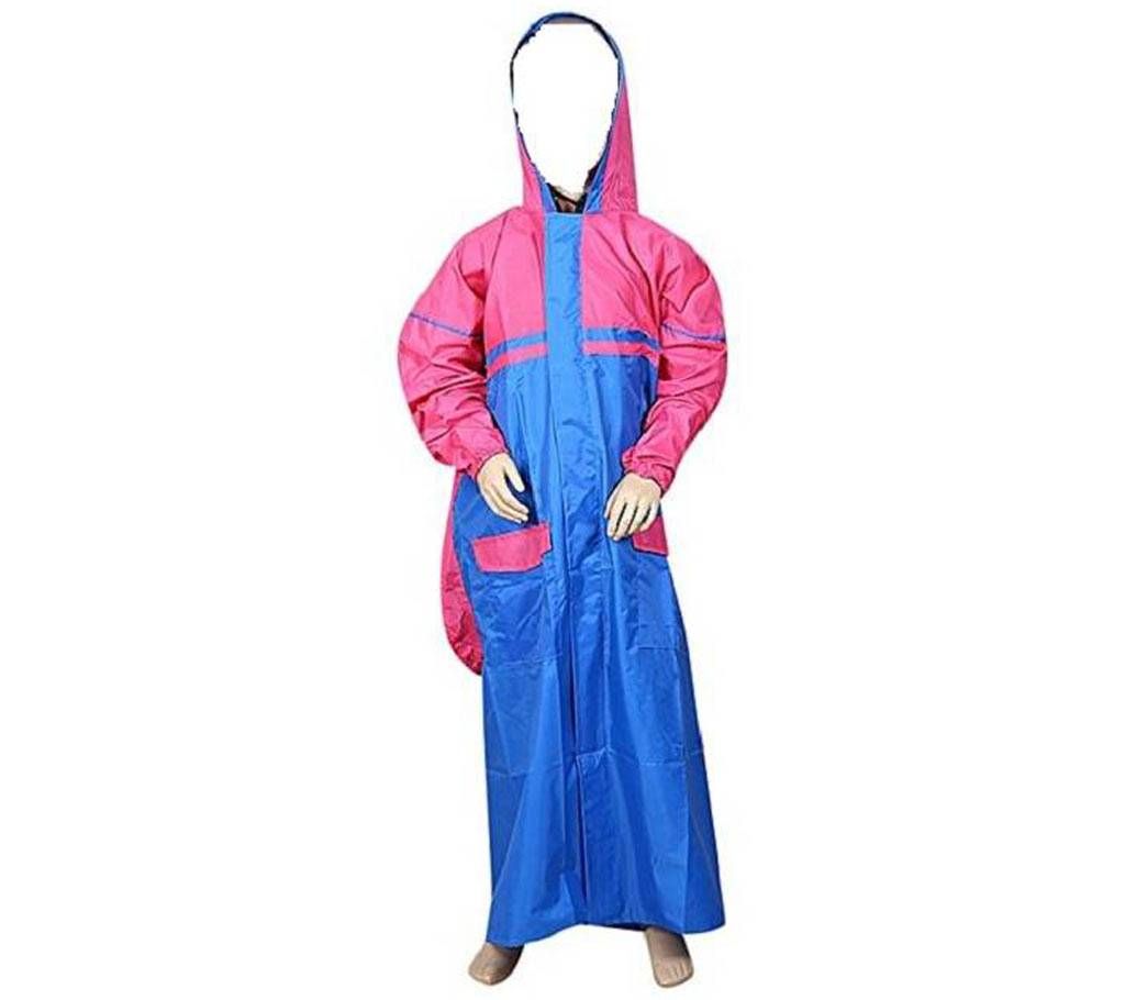 Multi color Kids Raincoat with School bag Carrier