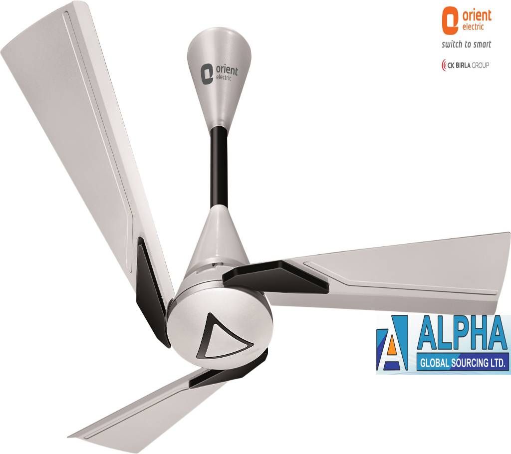 Orina Pearl White- Black Ceiling Fan 48’’
