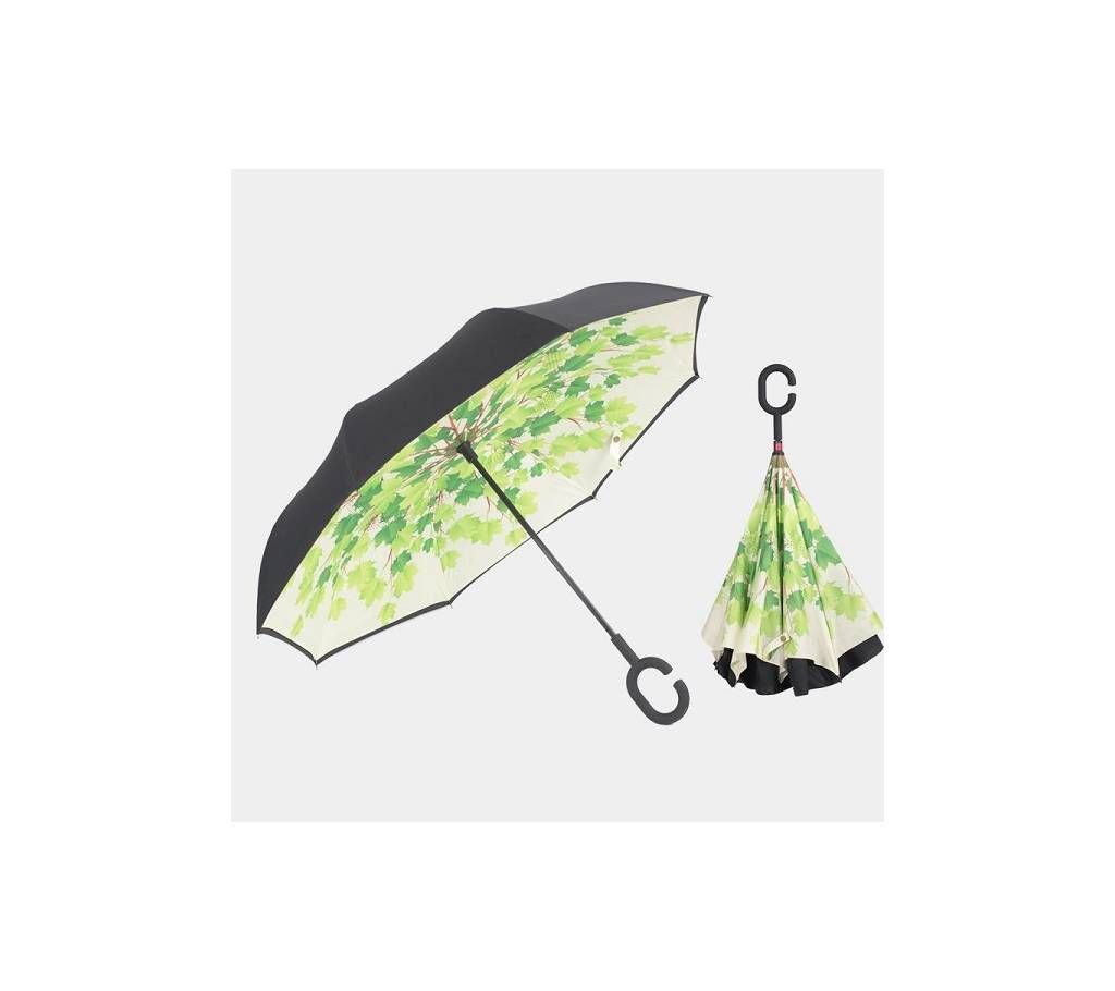 Double leyers folding umbrella