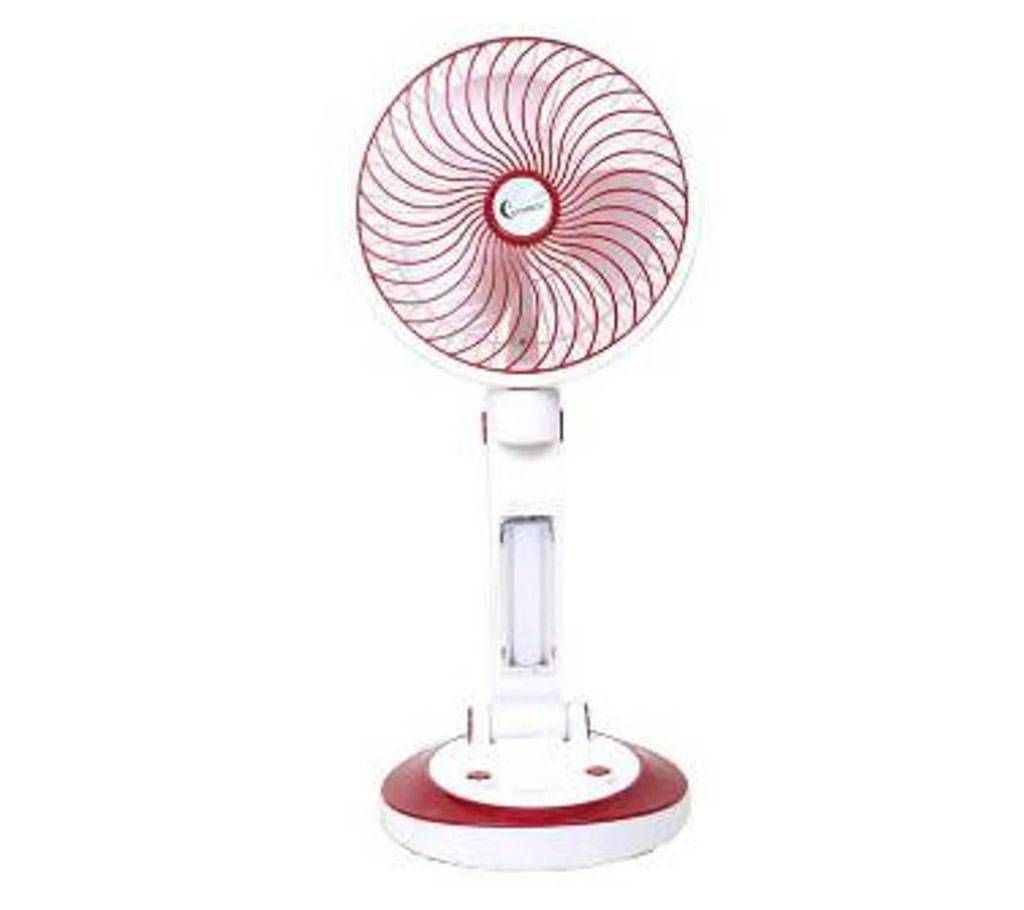 Supermoon rechargeable fan with light 