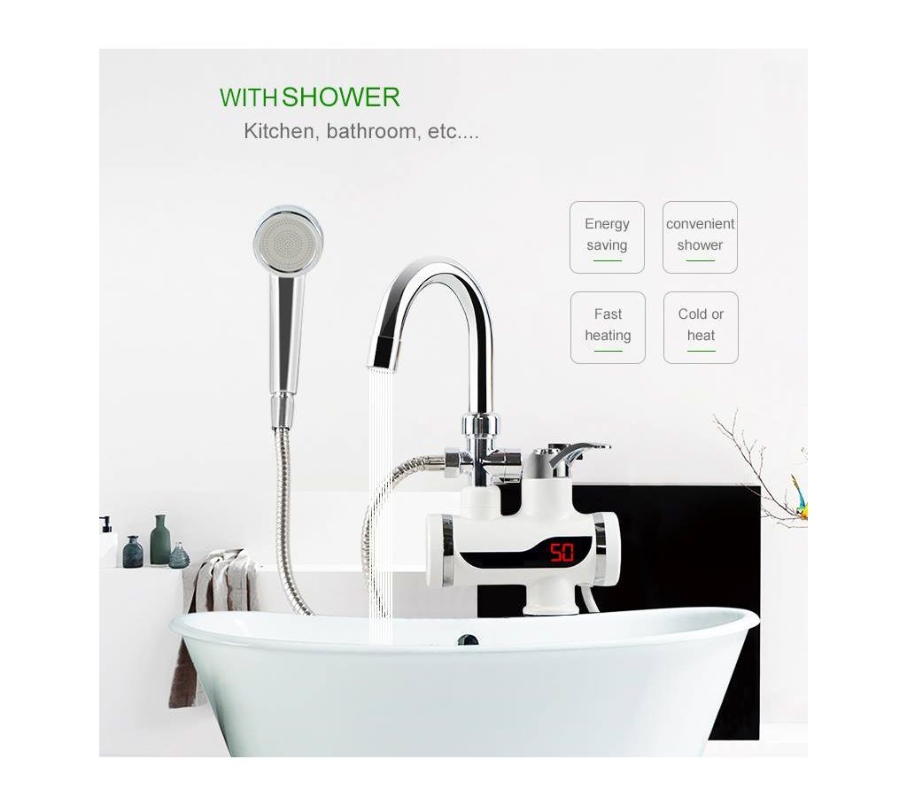 Digital Electric Hot Water Tap with Shower