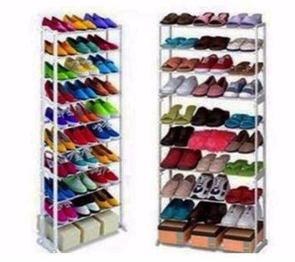 10 Shelf Shoe Rack