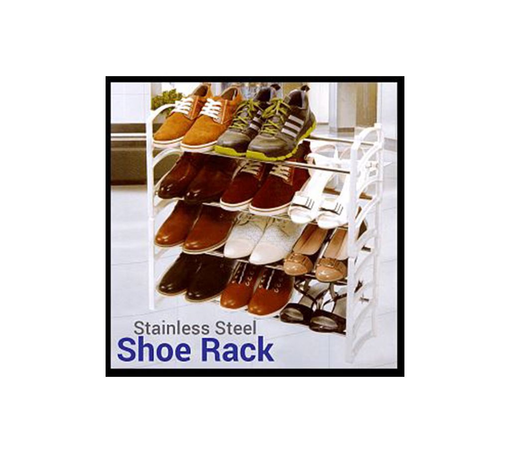 Olympia 4 Layer Stainless Steel Shoe Rack