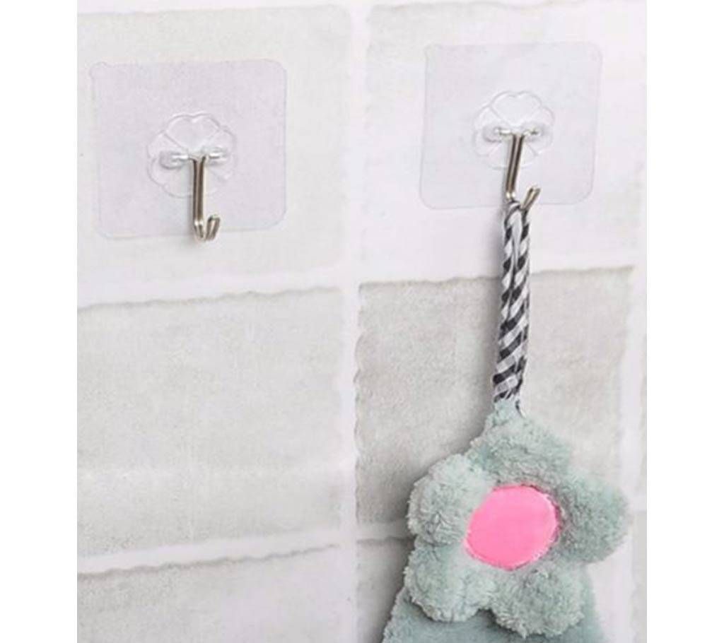 5PCS Strong Transparent Suction Wall Hooks Hanger for Kitchen