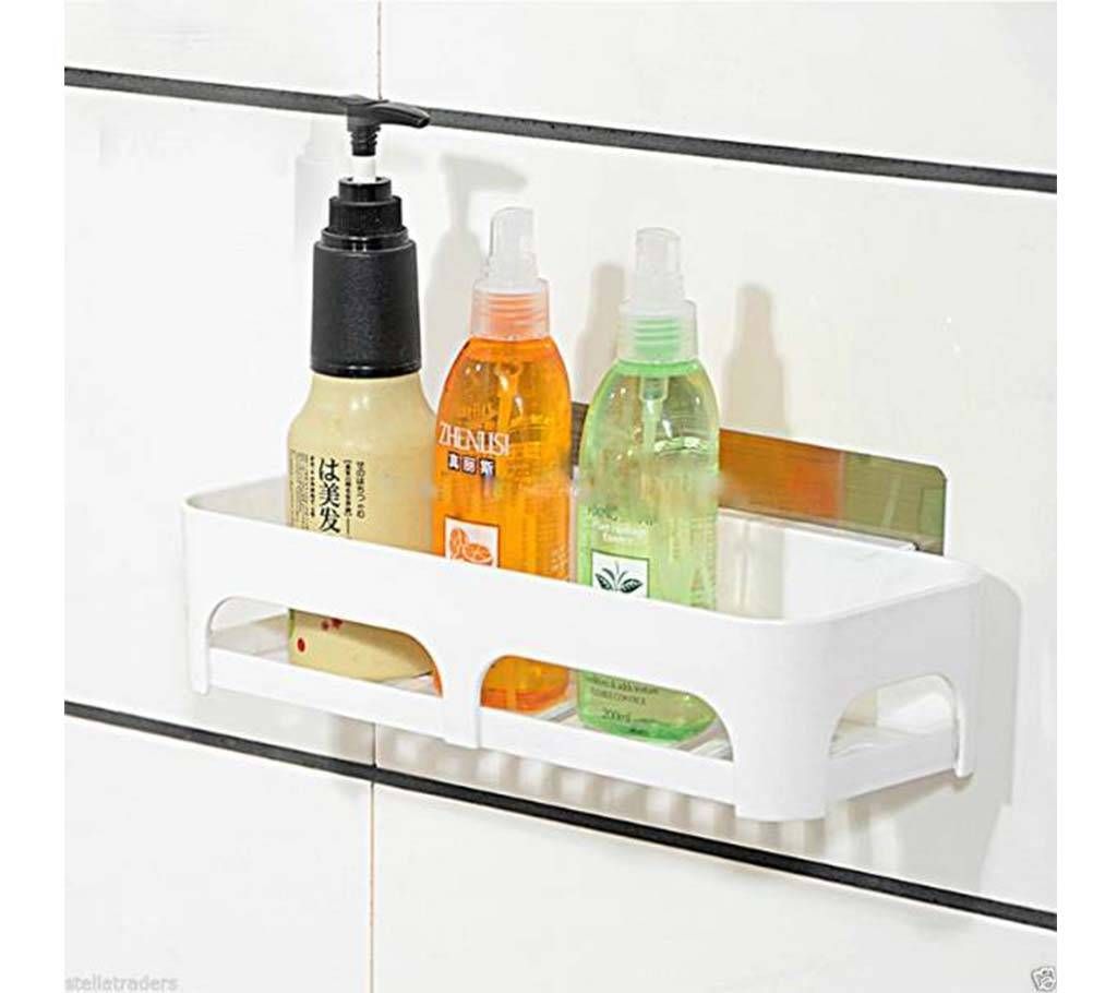 Plastic bathroom shelf