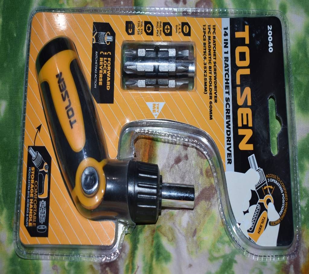 Screwdriver 14-in-1 Ratchet Tools Set