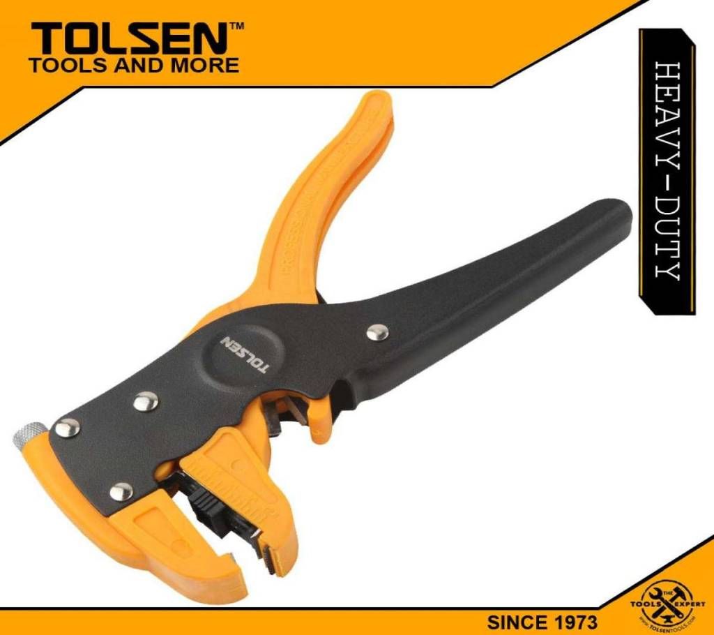 TOLSEN Heavy Duty Adjustable Automatic Wire Stripper & cutter (0.5-6mm) 38050