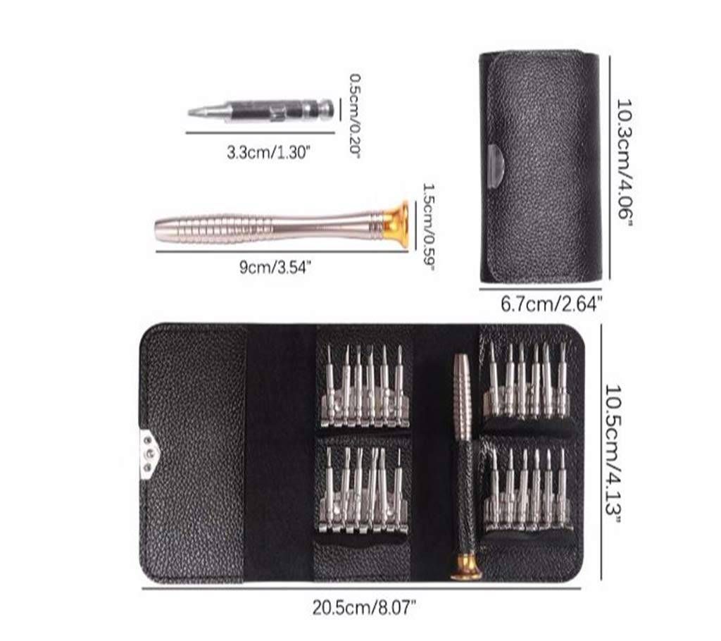 25 in 1  Screwdriver Set Opening Repair Tools Kit